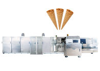 خط إنتاج مخروط الآيس كريم المرنة عالية مع محطة المتداول مختلفة ، 47 لوحات الخبز