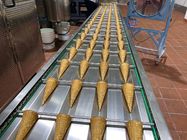ماكينة صنع الوافل المخروطية الدوارة 47 صفيحة خبز من الحديد الزهر
