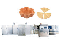 التلقائي خط إنتاج السكر المخروط ، 380V آلة الآيس كريم المخروط الخبز مع لوحة مزدوجة الطبقات الباب