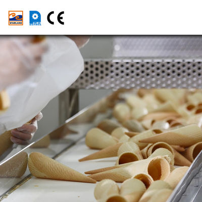 Stainless Steel Ice Cream Cone Assembling Line For Commercial Applications And Precise Production