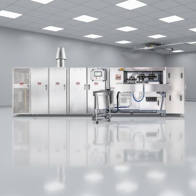 خط إنتاج مخروط الوافر من الفولاذ المقاوم للصدأ التشغيل التلقائي مع نظام تحكم PLC لتصنيع مخروط الوافر