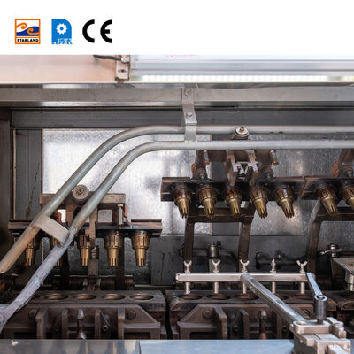 خط إنتاج مخروط الوافر من الفولاذ المقاوم للصدأ التشغيل التلقائي مع نظام تحكم PLC لتصنيع مخروط الوافر