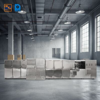 آلة بسكويت الويفر مزودة بنظام تحكم PLC يوفر التحكم الآلي وإنتاج بسكويت المونكا المستقر