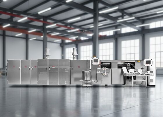 Stainless Steel Biscuit Making Equipment Combined With Automatic Waffle Roll Production Line Ensuring Consistent Biscuit And Output