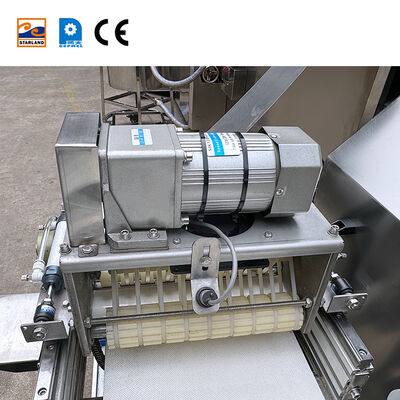 Stainless Steel Waffle Roll Making Equipment Gas Heating Method Industrial Biscuit Production Line For Baking Process