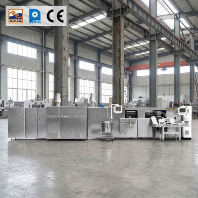 خط إنتاج لفات الوافل بنظام التحكم PLC مناسب لتصنيع لفات الوافل الآلية ذات الحجم الكبير