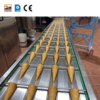 Marshalling Cooling Conveyor For Cone Production Line Automatic Streamlining Cone Manufacturing Operations