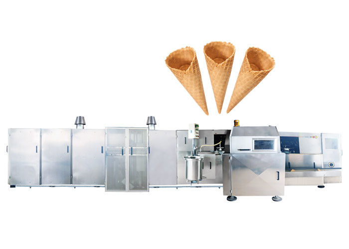 خط إنتاج المخروط السكر عالية السرعة ، آلة إنتاج الآيس كريم مع نجم - نظام بكرة