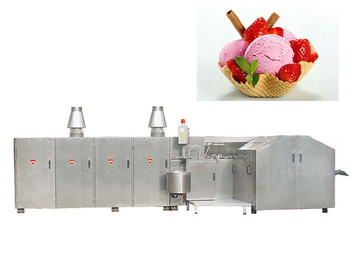 خط إنتاج بسكويت الوافل ذو السعة العالية مع ألواح الخبز المصنوعة من الحديد الزهر CBI-47-2A