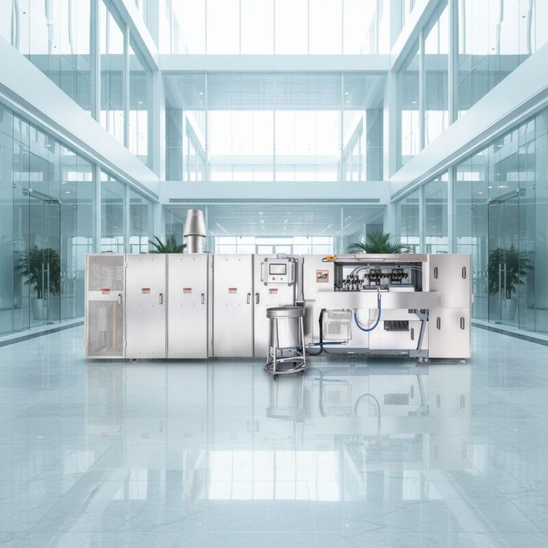 آلة صنع بسكويت الويفر الأوتوماتيكية المصنوعة من الفولاذ المقاوم للصدأ مثالية للإنتاج المستمر لبسكويت الويفر المقرمش اللذيذ