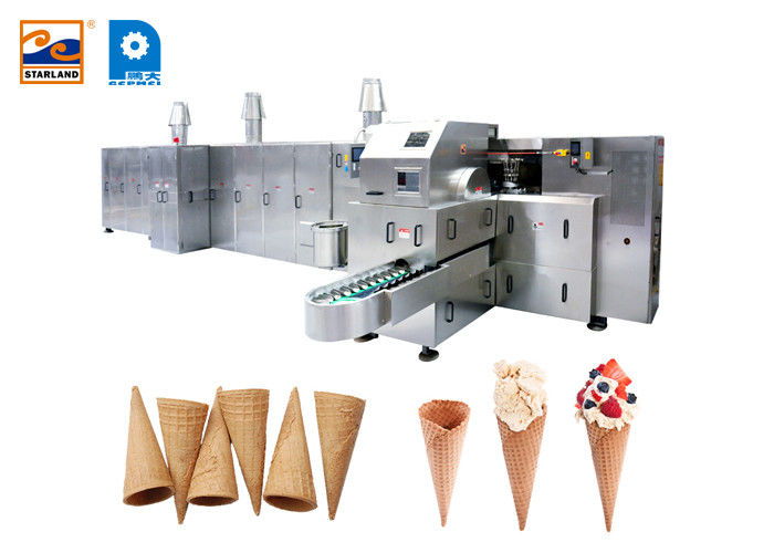آلة إنتاج مخروط السكر الأوتوماتيكية بالكامل 63 صحن خبز بطول 9 م