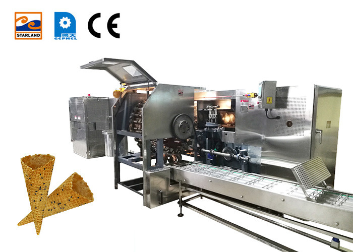آلة صنع الآيس كريم المخروطية متعددة الوظائف من الفولاذ المقاوم للصدأ 55 قالب خبز