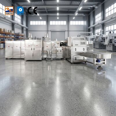 قدرة 2000 PCS خط إنتاج مخروط السكر المتحركة التلقائي الكامل 1.1KW سهل التثبيت وواجهة سهلة الاستخدام