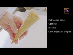 خط إنتاج مخروط الآيس كريم ، 71 قوالب الخبز الحديدية المصبوب.